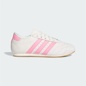 Adidas Taekwondo Women's White and Pink Striped Sneakers